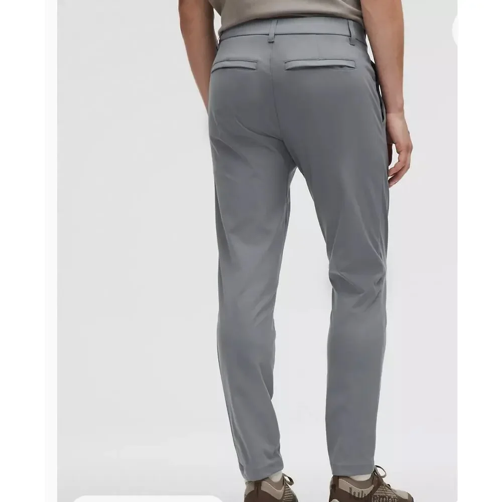 Lululemon ABC Slim-Fit Performance Trousers grey Sz 30 Golf Athleisure Old Money